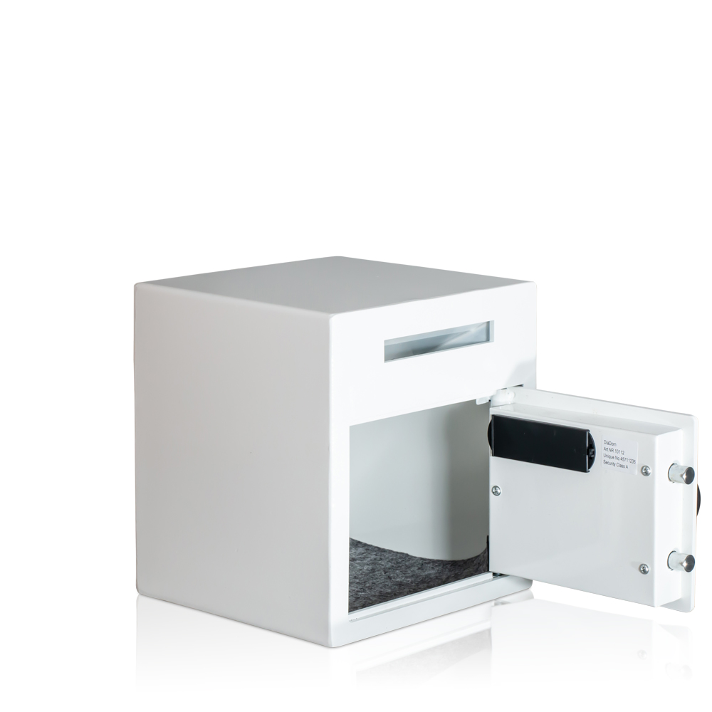 Coffre-fort de dépôt avec serrure électronique | Blanc | Coffre-fort pour magasin de mode ou restaurant
